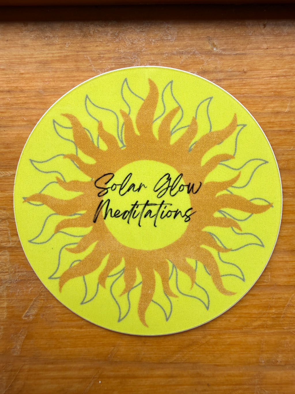 SolarGlowMeditations Logo Sticker 2" Round - 2 Pack