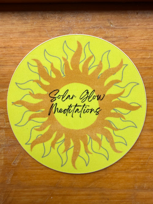 SolarGlowMeditations Logo Sticker 2" Round
